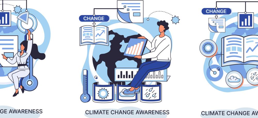 Illustration av klimatmedvetenhet